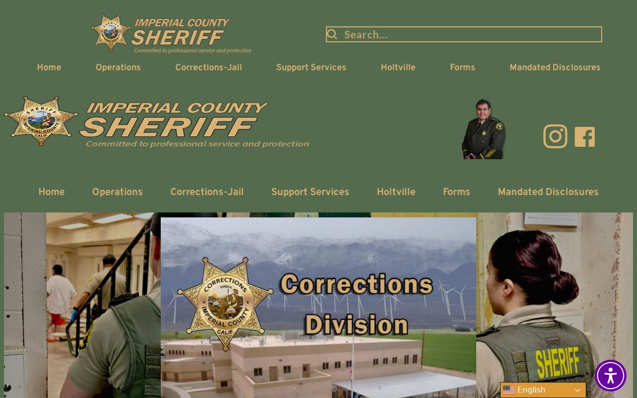 Imperial County arrest booking facilities and jail records